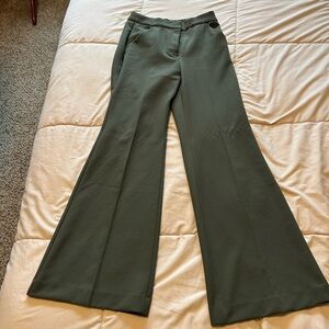 Express Olive Wide-Leg Pants